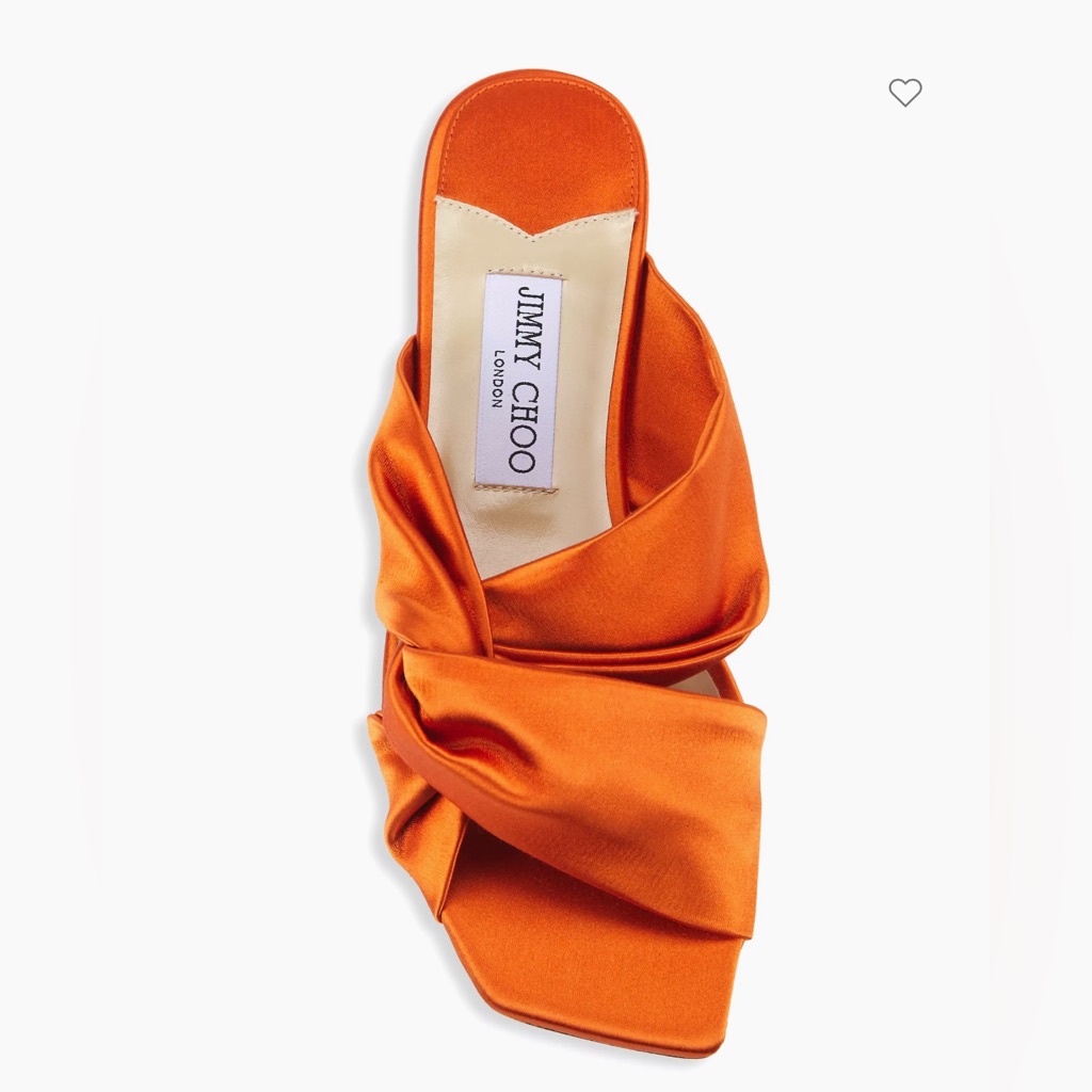 Jimmy Choo Narisa Knotted Satin Sandals